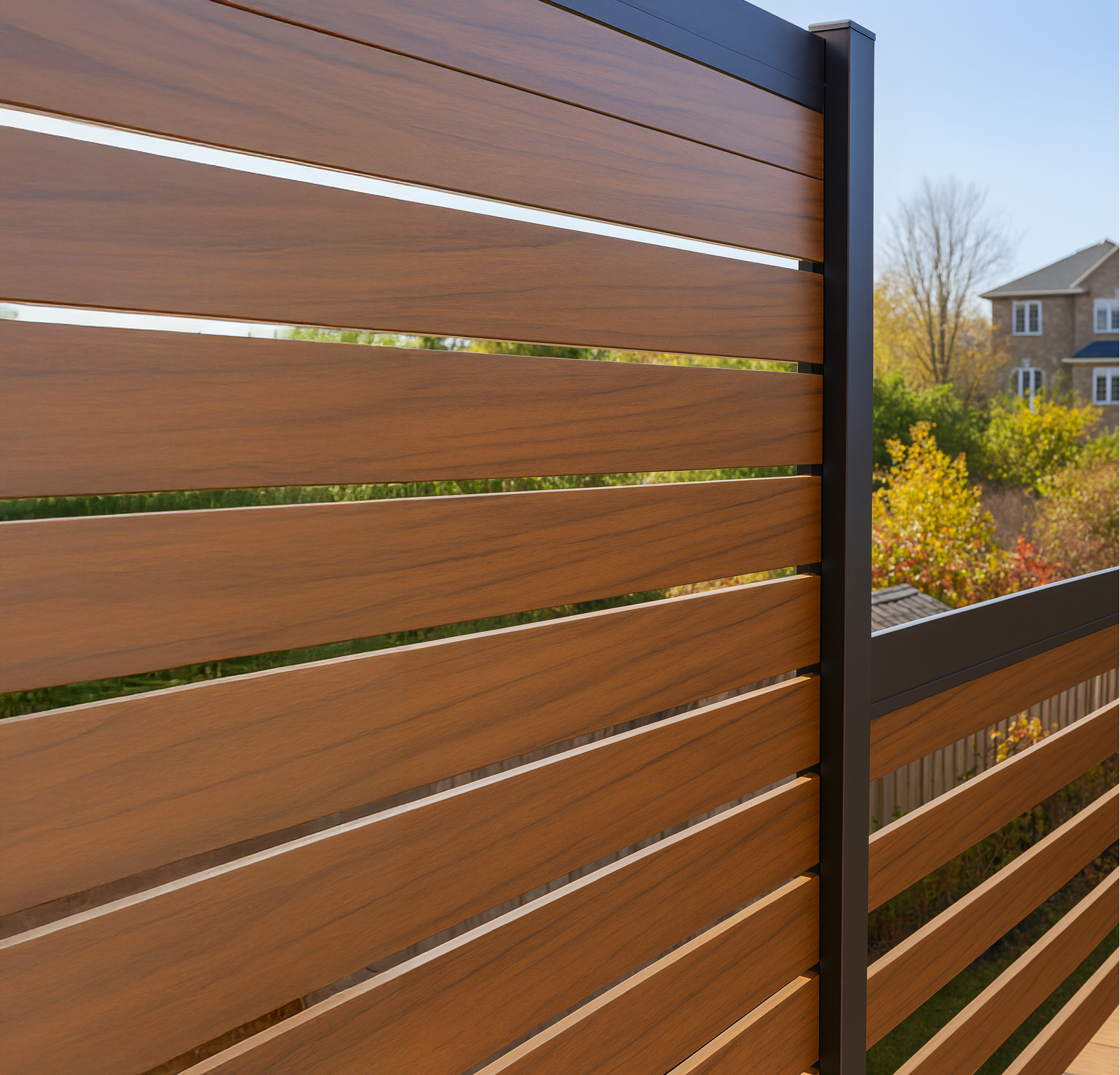 Long-standing aluminum fence still looking premium.