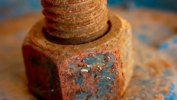 rusted bolt